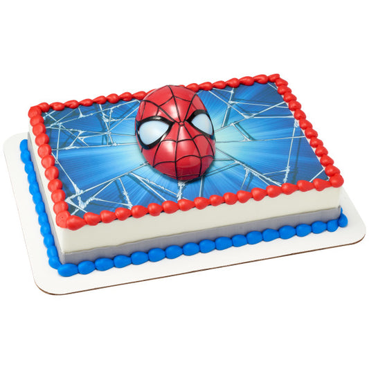 Marvel's Spider-Man™ Ultimate Light Up Eyes DecoSet® y fondo de imagen de adorno comestible para pastel