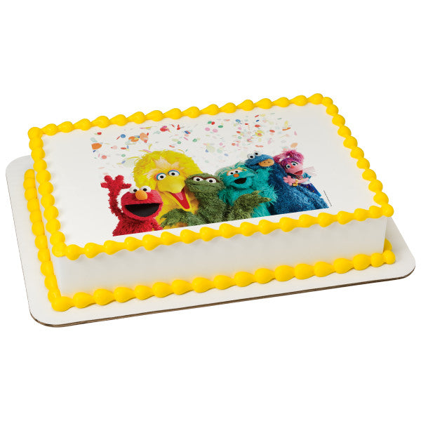 Sesame Street 50th Anniversary Edible Cake Topper Image