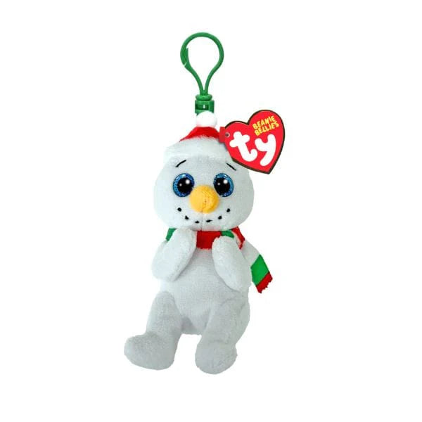 Brrrnard the Snowman Ty Beanie Bellies Christmas Plush Clip