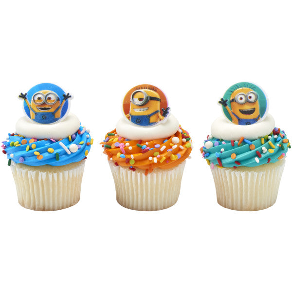 Despicable Me Minions Cupcake Rings 12ct