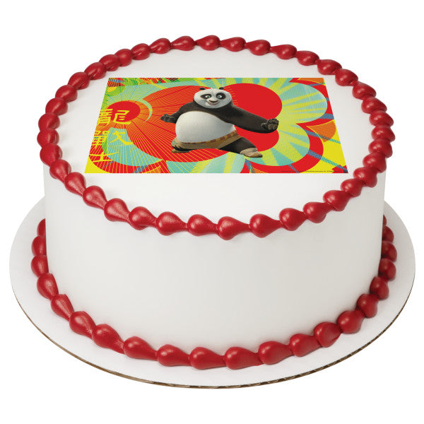 Kung Fu Panda Dragon Warrior Edible Cake Topper Image