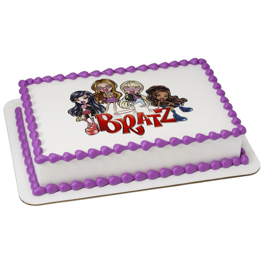 BRATZ All Eyes On Us  Edible Cake Topper Image