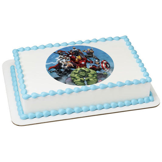 MARVEL Avengers Mightiest Heroes  Edible Cake Topper Image