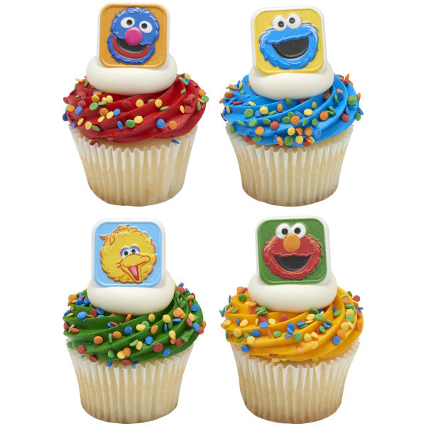 Sesame Street® Bright & Fun Cupcake Rings 12ct