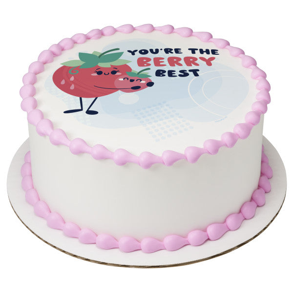 You're the Berry Best Edible Cake Topper Image