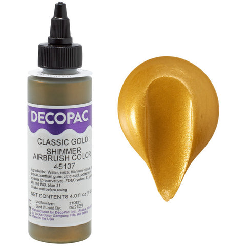 DecoPac Classic Gold Shimmer Premium Airbrush Color
