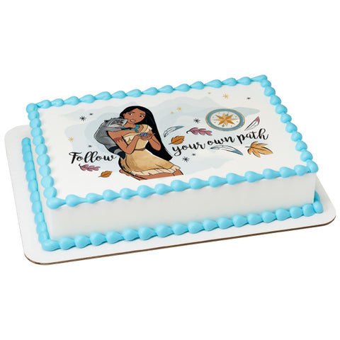 Princess Pocahontas Edible Cake Topper Image