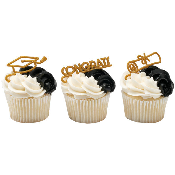 Graduation  Cupcake Layon 12ct