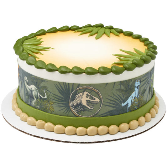 Jurassic World Adventure Edible Cake Topper Image  Strips 3ct