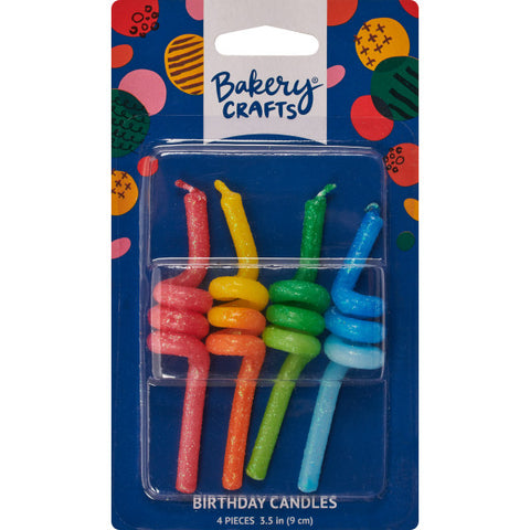 Primary Crazy Coils Shaped Candles
