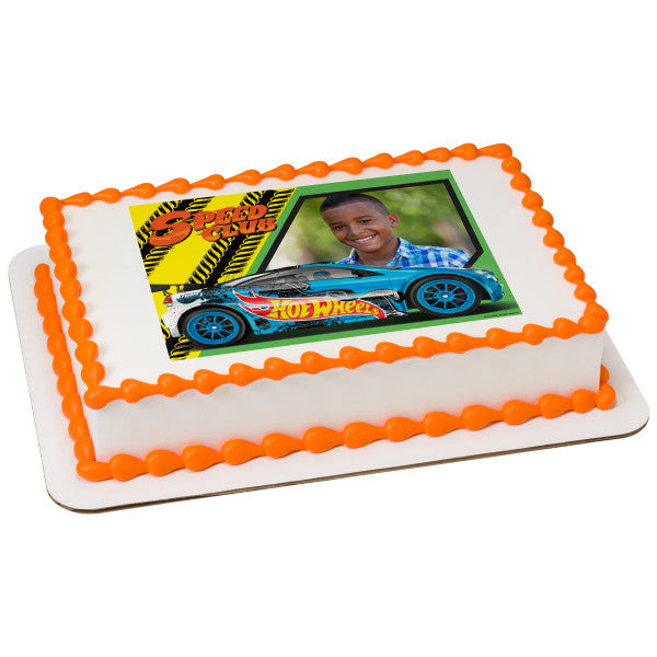 Hot Wheels Driven to Thrill Edible Cake Topper Image Frame