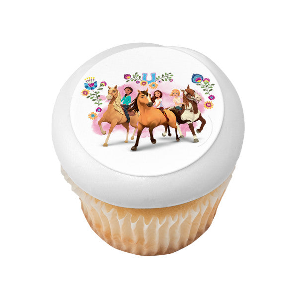 Imagen de decoración comestible para tarta con texto en inglés "Encuentra tu aventura"