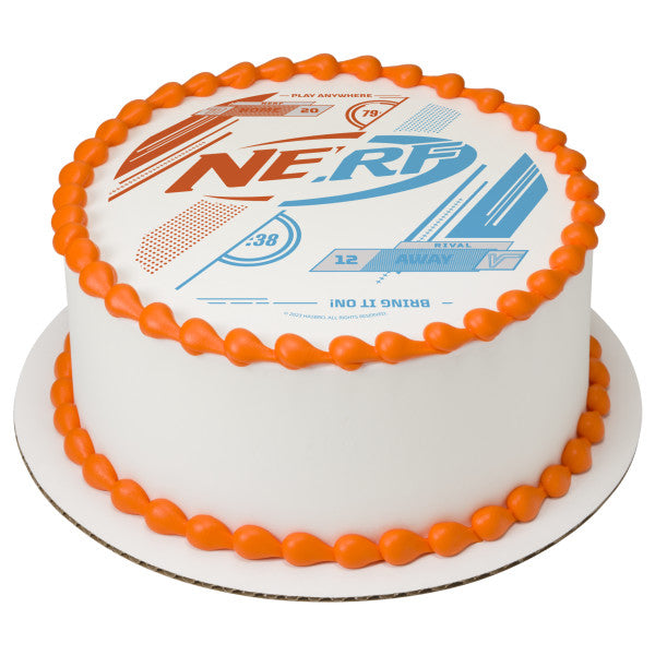 NERF Bring It On! Edible Cake Topper Image