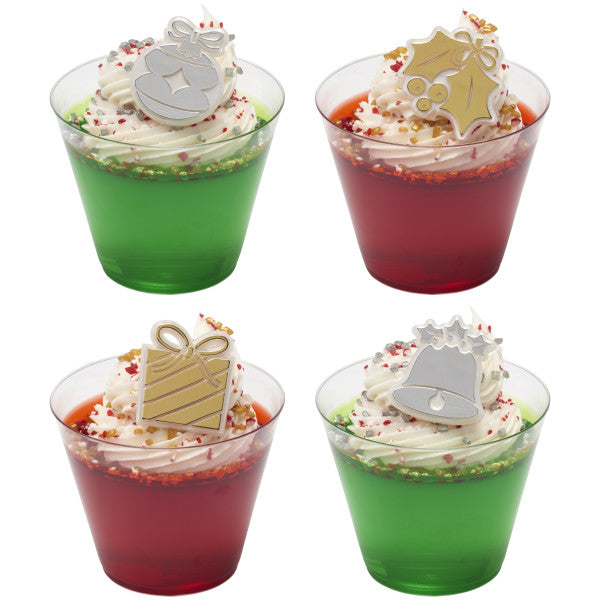 Holly Jolly  Cupcake Rings 12ct