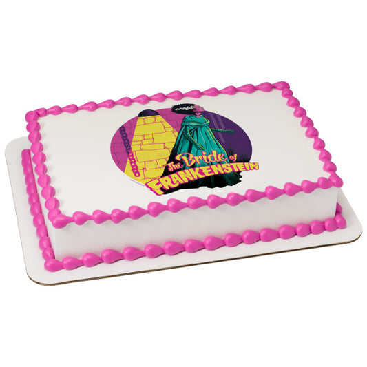 Universal Monsters Bride of Frankenstein Edible Cake Topper Image