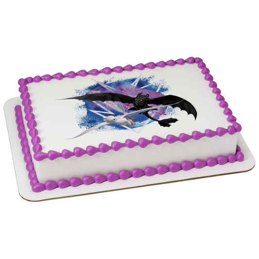 DreamWorks How To Train Your Dragon: The Hidden World Fly Free Edible Cake Topper Image
