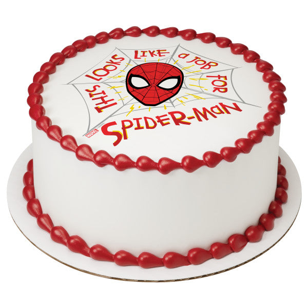 Marvel's Spider-Man A Job for Spider-Man Edible Cake Topper Image