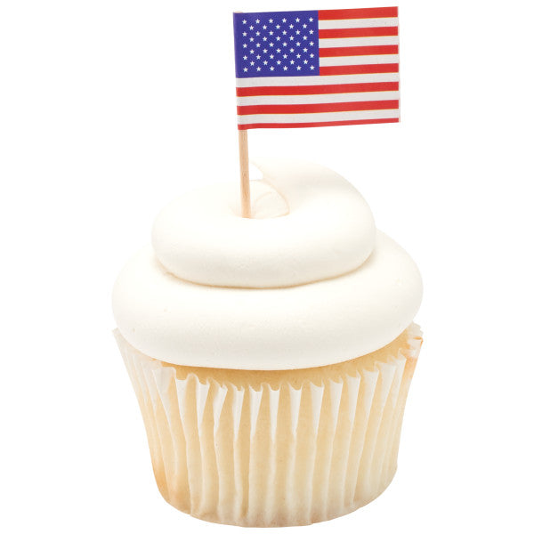 American Flag DecoPics Cake Decoration