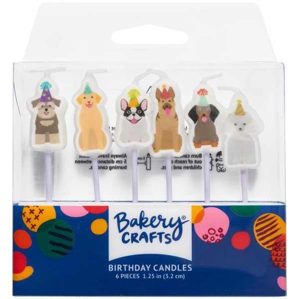 Party Dogs Shaped Candles