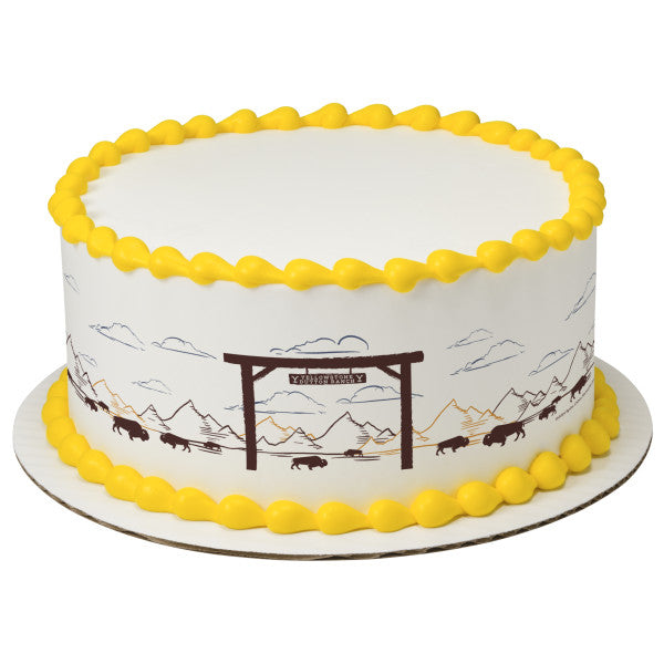 Yellowstone Edible Cake Topper Image Strips 3ct