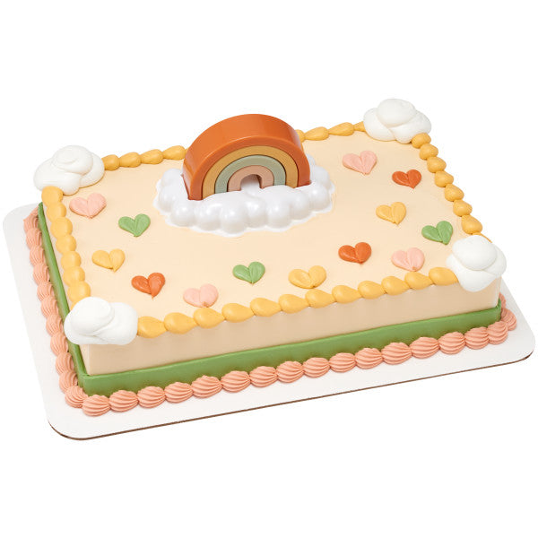 Boho Rainbow DecoSet and Edible Cake Topper Image Background