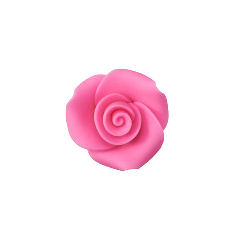 Pink 1" Rose SugarSoft Premium Edible Decorations