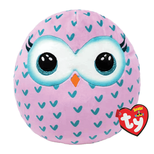 Winks Pink Owl 10" TY