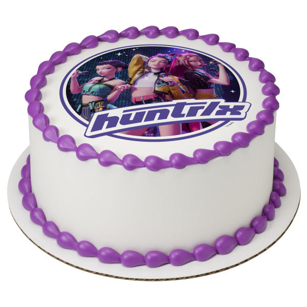KPop Demon Hunters HUNTR/X Edible Cake Topper Image