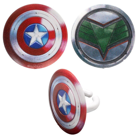 Marvel Studios' Captain America: Brave New World  Assortment Cupcake Rings 12ct