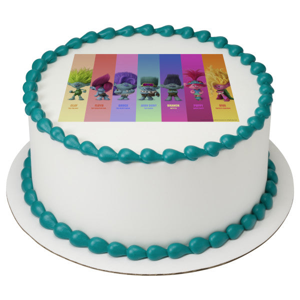 DreamWorks Trolls Band Together Edible Cake Topper Image