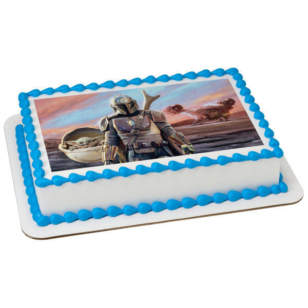STAR WARS™  The Mandalorian & The Bounty Edible Cake Topper Image