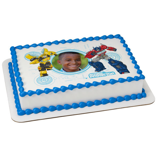 Transformers™ Defend Until the End Edible Cake Topper Image Frame