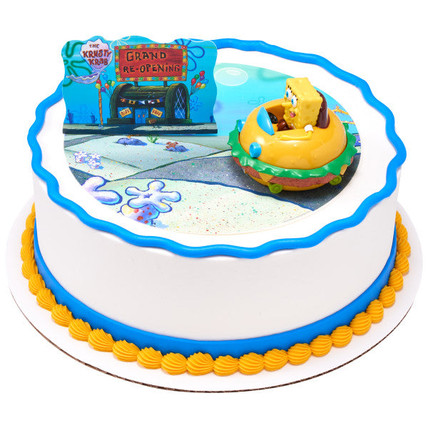 SpongeBob SquarePants™ Krabby Patty DecoSet® and Edible Image Background