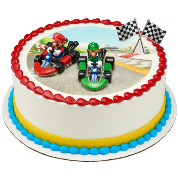 Super Mario Mario Kart DecoSet and Edible Image Background