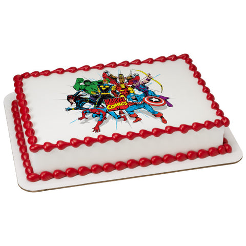 MARVEL Comics Originals Unite Edible Cake Topper Image
