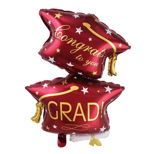 Red Congrats Grad Foil Balloon