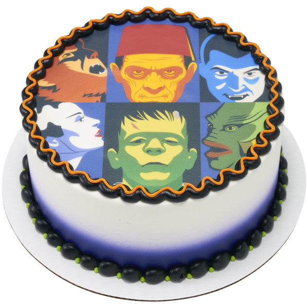 Imagen comestible para decoración de tartas de Frankenstein de los monstruos universales