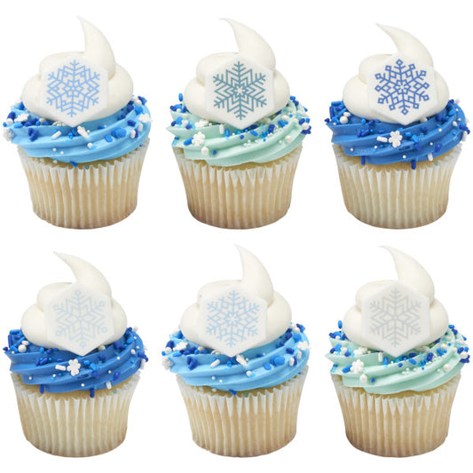 Snowflakes Assortment Sweet Décor® Edible Decorations
