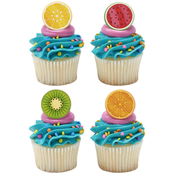 Favorite Fruits  Cupcake Rings 12ct