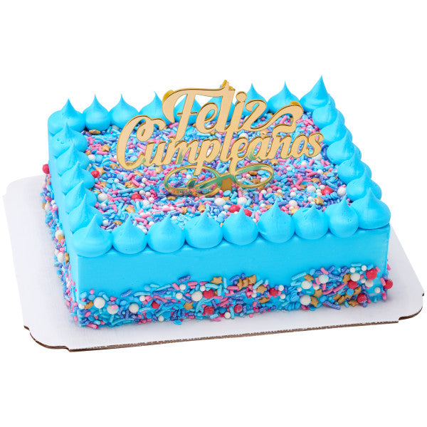 Feliz Cumpleaños Plastic Candle Holder