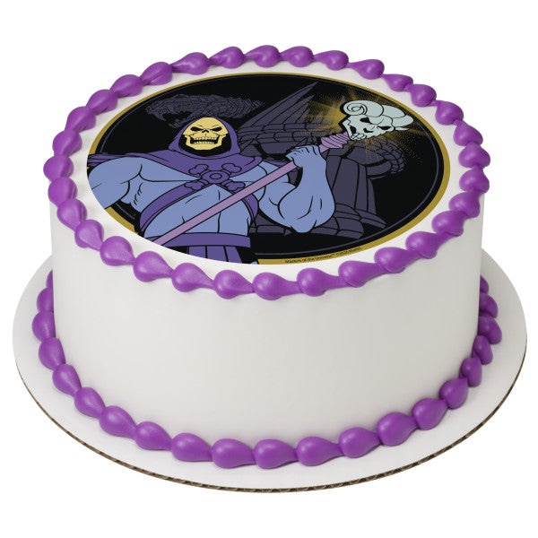 Masters of the Universe All Hail Skeletor Edible Cake Topper Image