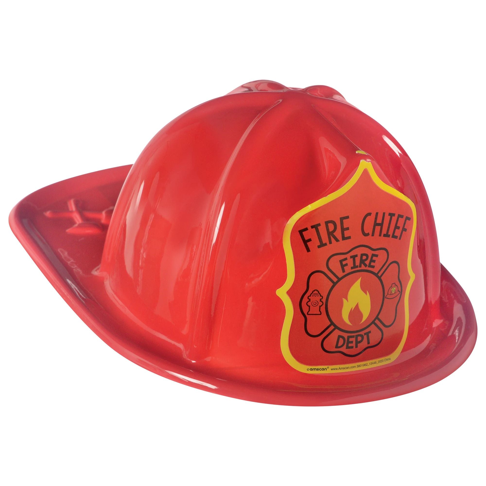 First Responders Plastic Fireman Hat, 1ct