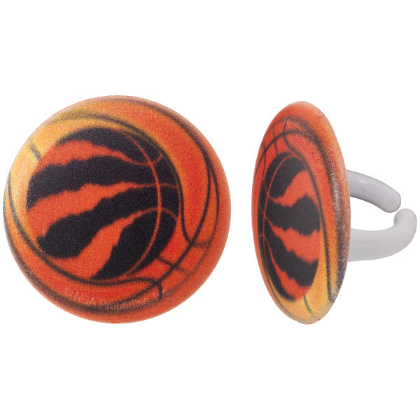 NBA Toronto Raptors Basketball Cupcake Rings