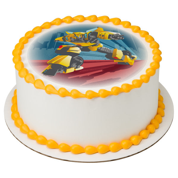 Transformers Bumble Bee Edible Cake Topper Image
