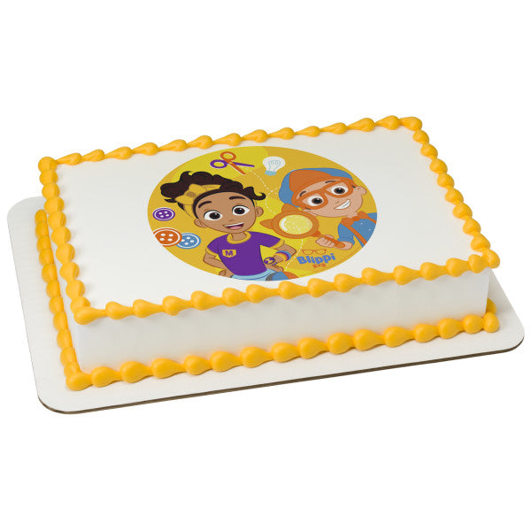 Blippi Let's Go See! Edible Cake Topper Image
