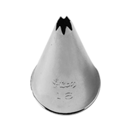 #16 Punta de decoración de estrella abierta, 1 unidad 