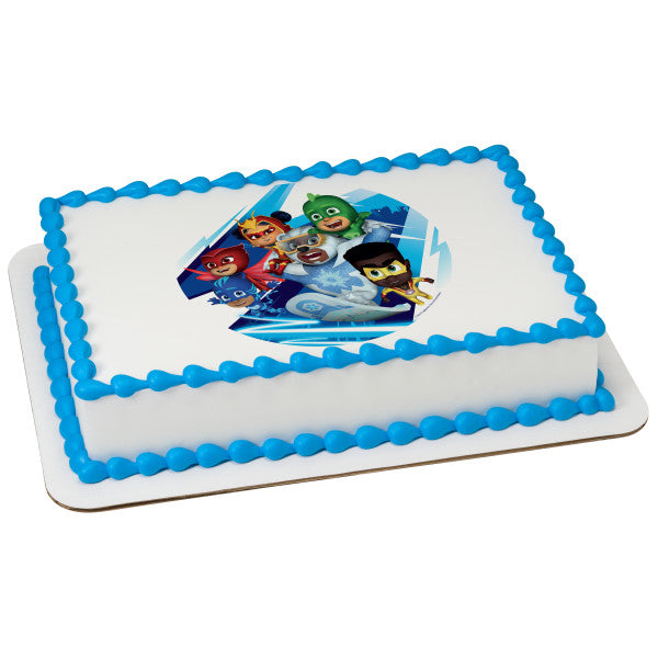 PJ Masks Heroes Rule Edible Cake Topper Image