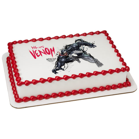 Venom We Are Venom Edible Cake Topper Image