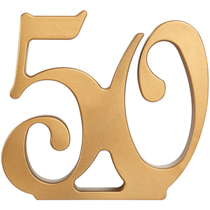 50th Anniversary Gold Monogram