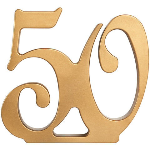 50th Anniversary Gold Monogram